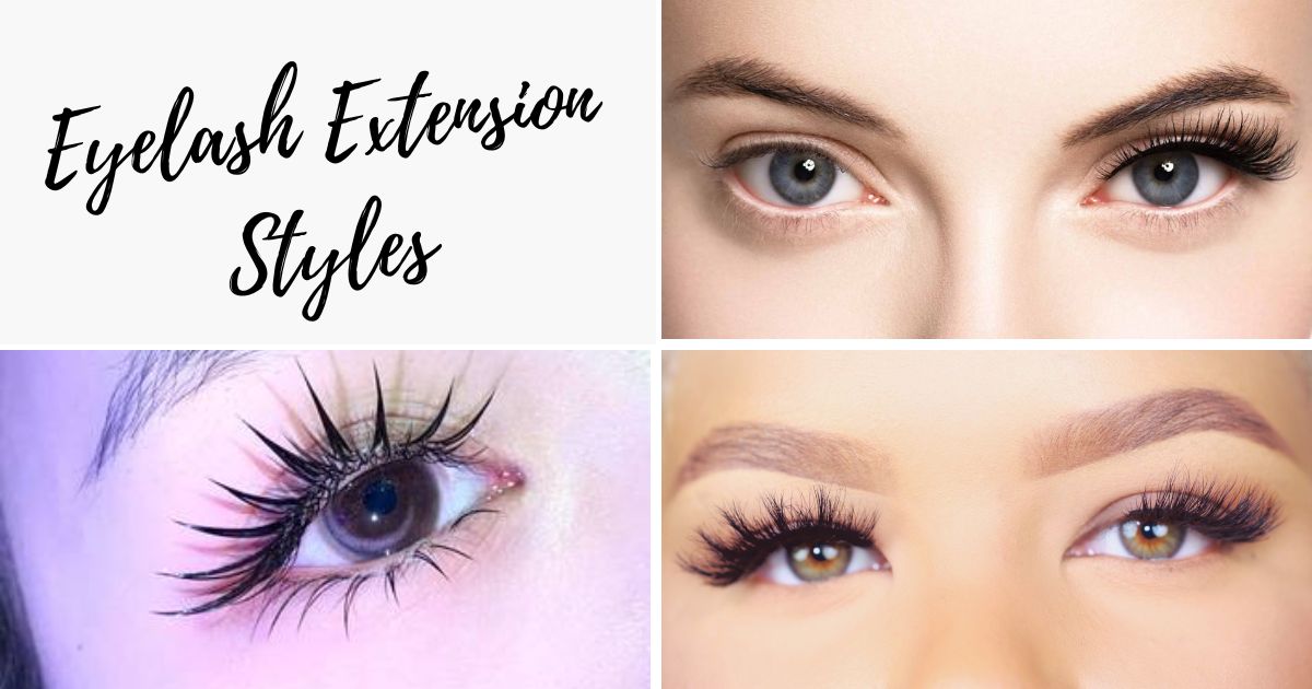 How many different style kinds of eyelash extensions